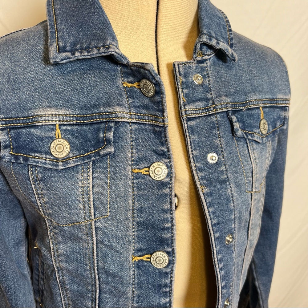 Kids Cat & Jack Blue Jean Jacket…Size M 7/8 - Picture 2 of 7